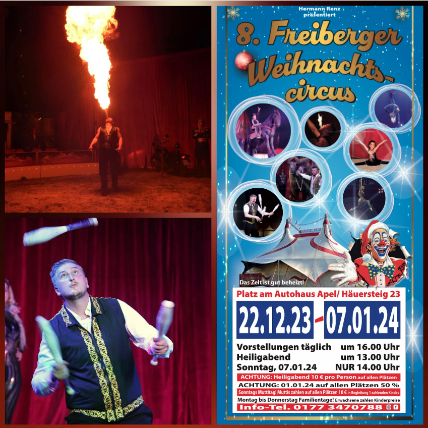 You are currently viewing Der 8. Freiberger Weihnachtscircus ist da!