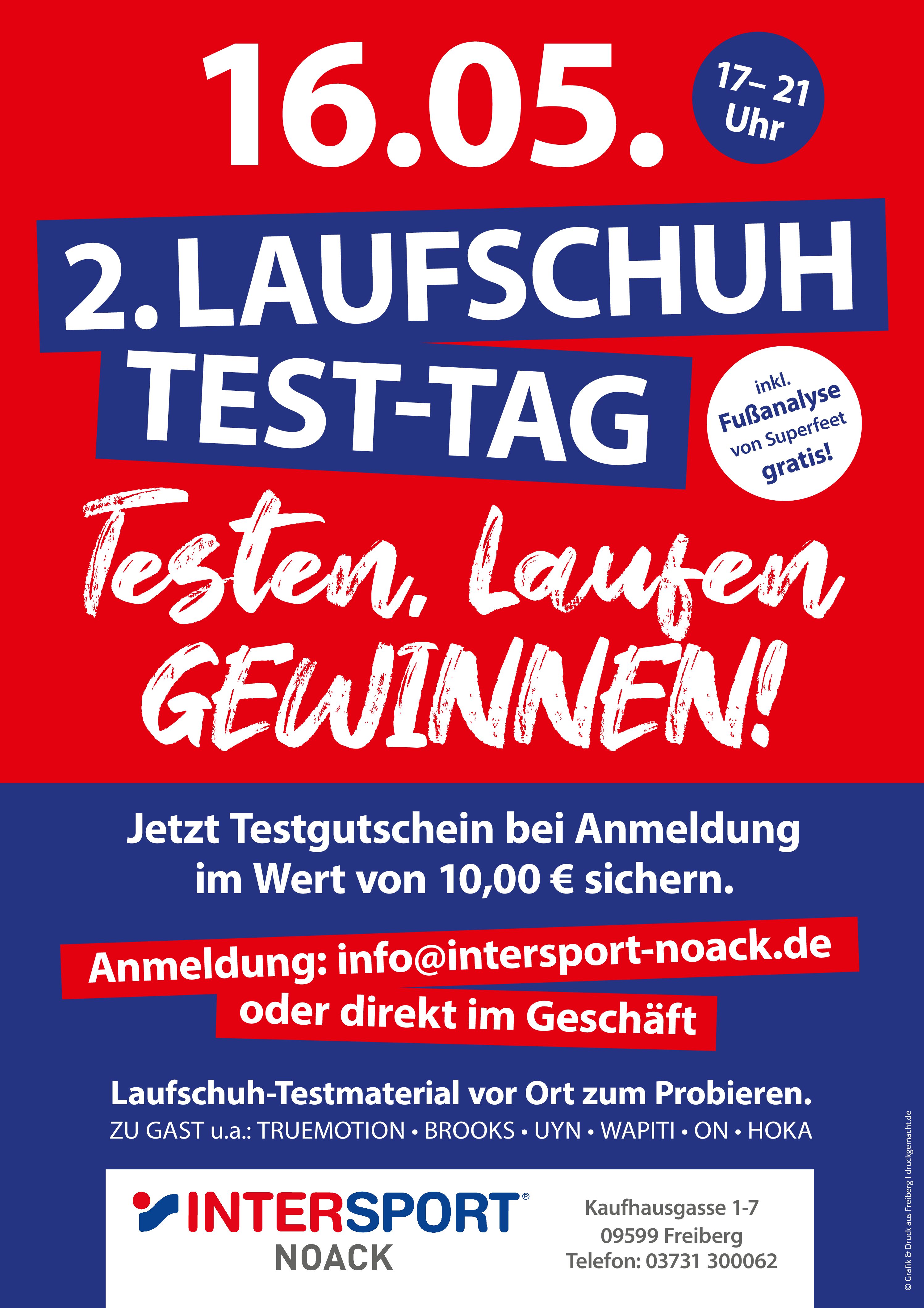 Read more about the article Der 2. Laufschuh Test-Tag in Freiberg steht bevor!