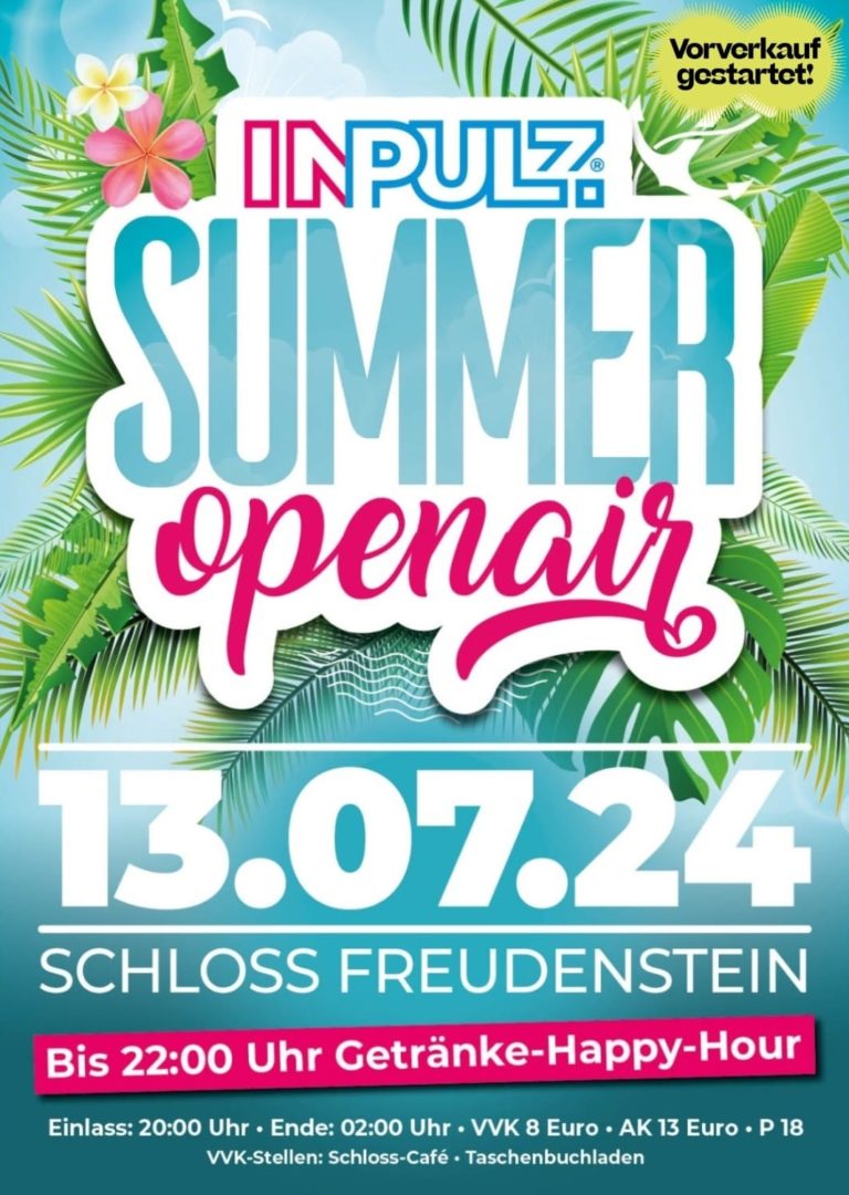 Read more about the article InPulz Summer Open Air „Radio Edit“ im Schloss Freudenstein Freiberg