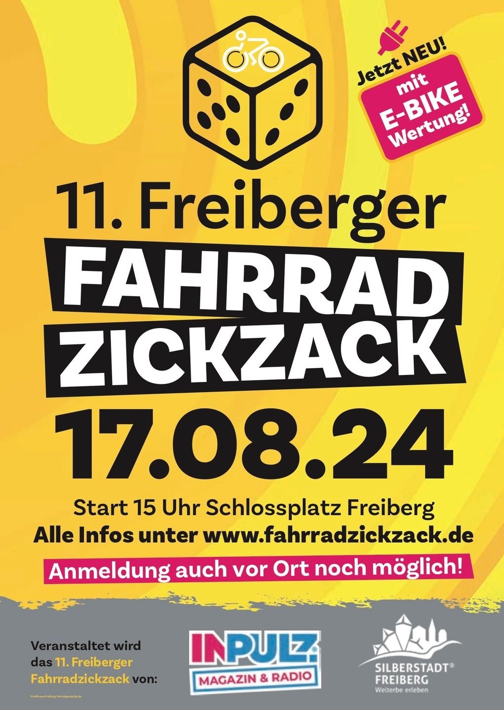 Du betrachtest gerade 11. FREIBERGER FAHRRADZICKZACK AM 17.08.2024