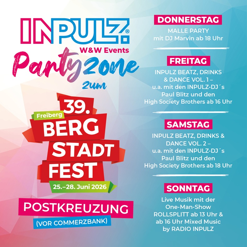 Du betrachtest gerade InPulz beim 39. Bergstadtfest Freiberg 2026