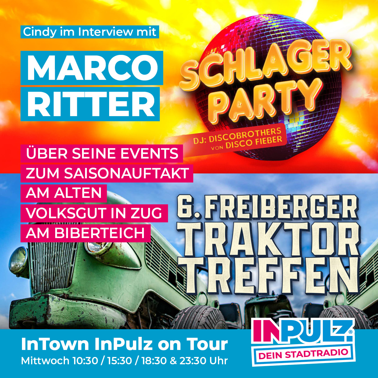 Du betrachtest gerade Freiberger Traktor Treffen & Schlagerparty am Alten Volksguts in Zug