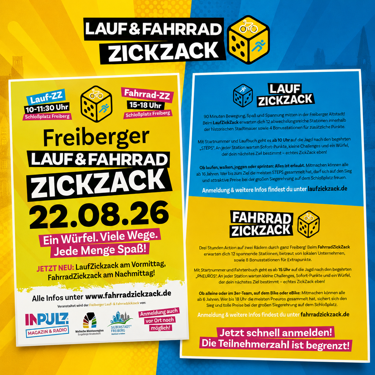 LAUF & FAHRRAD ZICKZACK 2026 IN FREIBERG